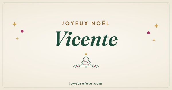 Image « Joyeux Noël Vicente » au format large