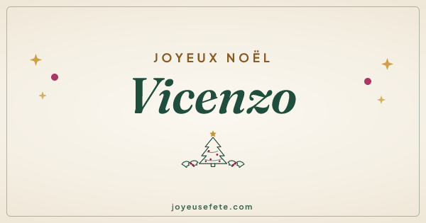 Image « Joyeux Noël Vicenzo » au format large