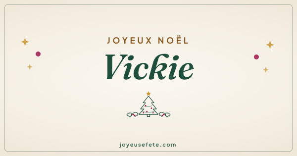 Image « Joyeux Noël Vickie » au format large