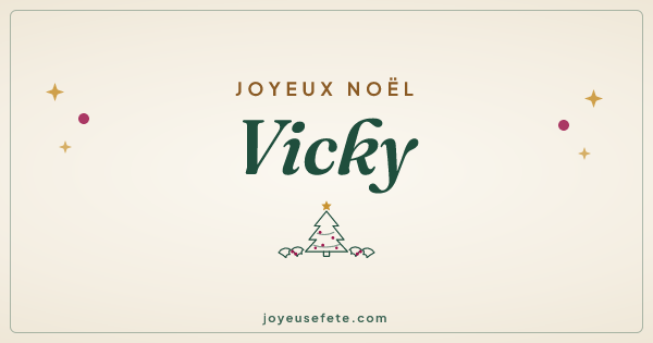 Image « Joyeux Noël Vicky » au format large