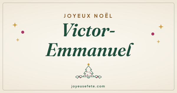 Image « Joyeux Noël Victor-Emmanuel » au format large