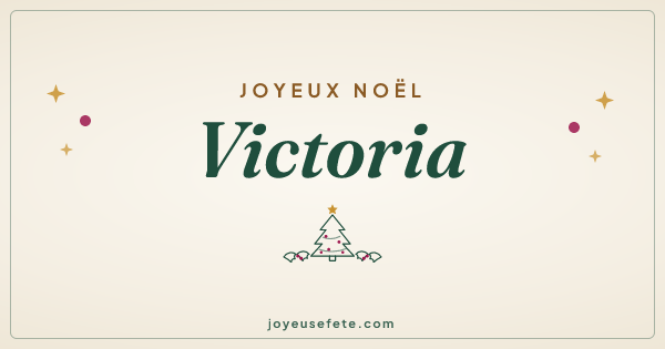 Image « Joyeux Noël Victoria » au format large