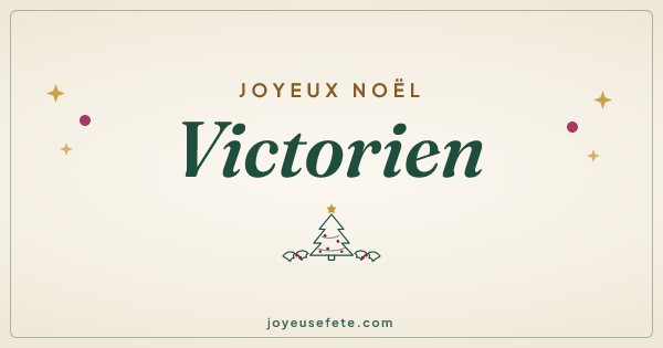Image « Joyeux Noël Victorien » au format large