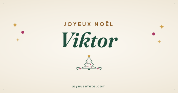 Image « Joyeux Noël Viktor » au format large