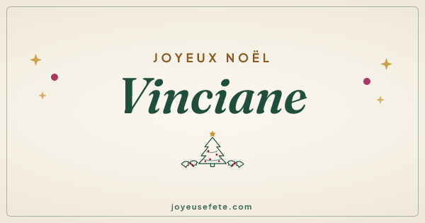 Image « Joyeux Noël Vinciane » au format large