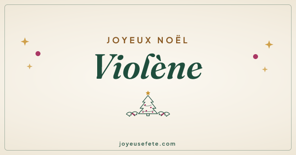Image « Joyeux Noël Violène » au format large
