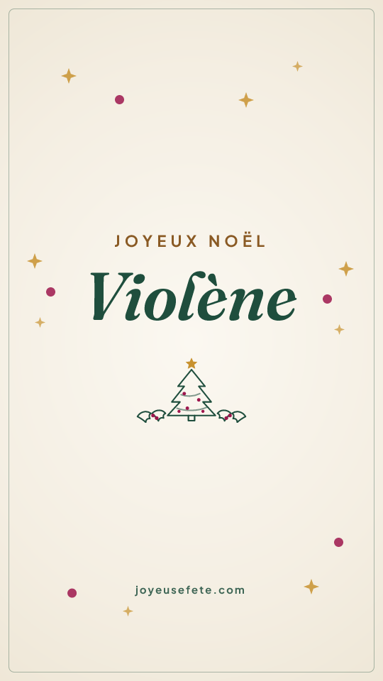 Image « Joyeux Noël Violène » au format story