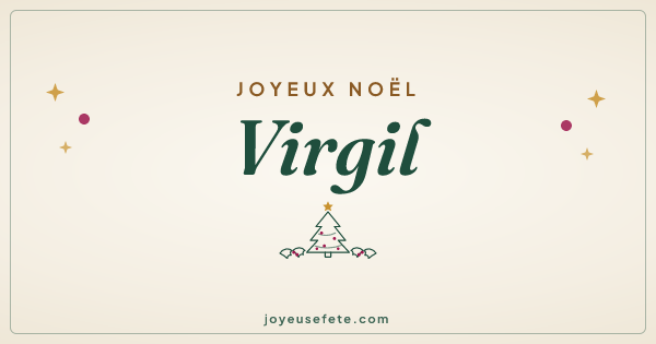 Image « Joyeux Noël Virgil » au format large