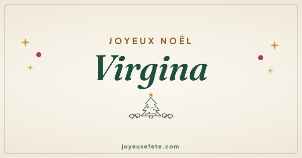Image « Joyeux Noël Virgina » au format large