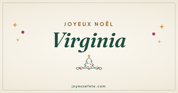 Image « Joyeux Noël Virginia » au format large