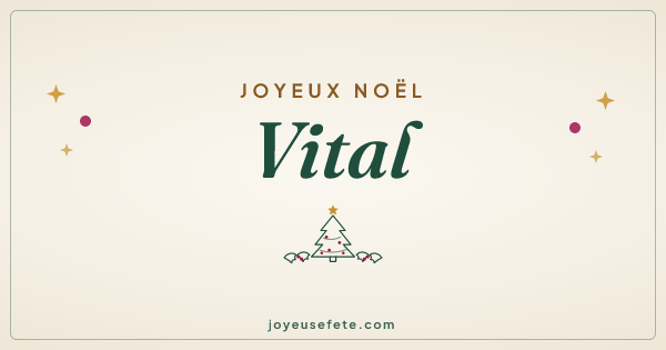 Image « Joyeux Noël Vital » au format large