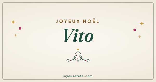 Image « Joyeux Noël Vito » au format large