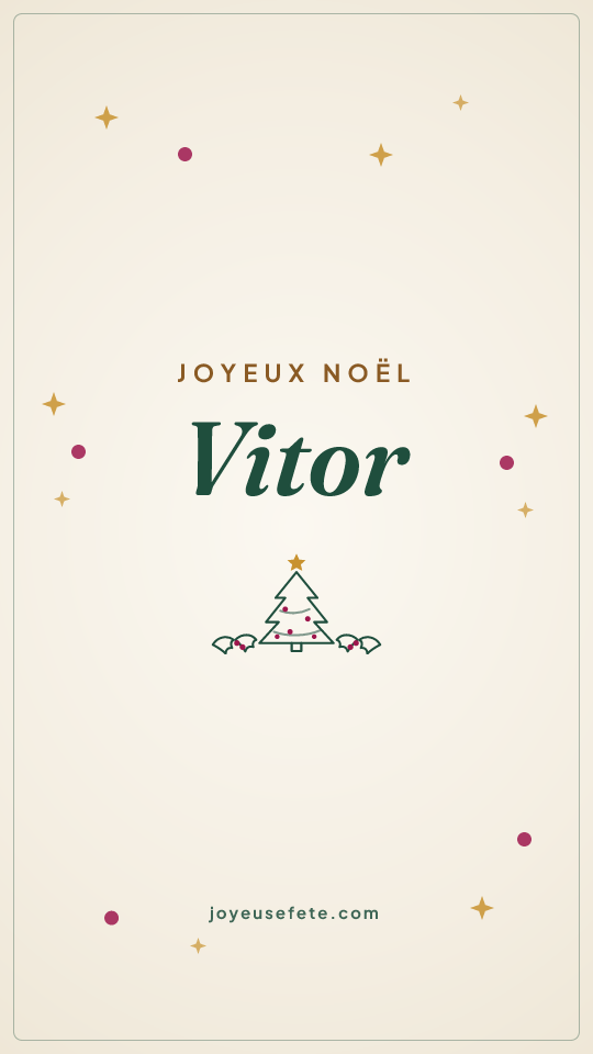 Image « Joyeux Noël Vitor » au format story