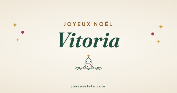 Image « Joyeux Noël Vitoria » au format large