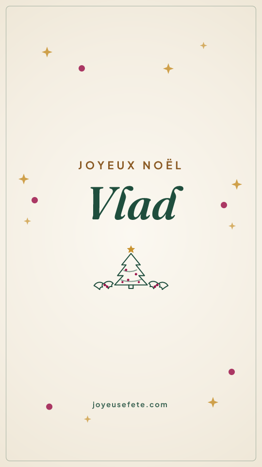 Image « Joyeux Noël Vlad » au format story