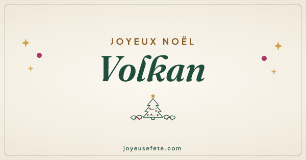 Image « Joyeux Noël Volkan » au format large
