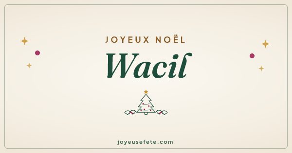 Image « Joyeux Noël Wacil » au format large