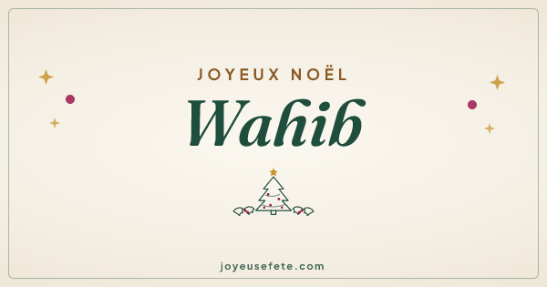 Image « Joyeux Noël Wahib » au format large