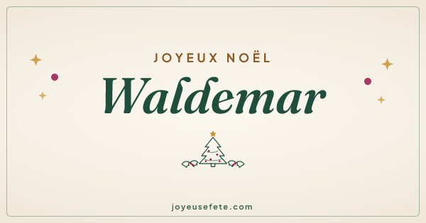 Image « Joyeux Noël Waldemar » au format large