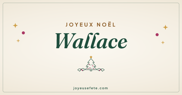 Image « Joyeux Noël Wallace » au format large