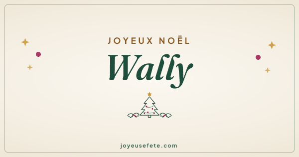 Image « Joyeux Noël Wally » au format large
