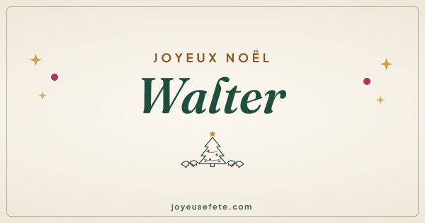 Image « Joyeux Noël Walter » au format large