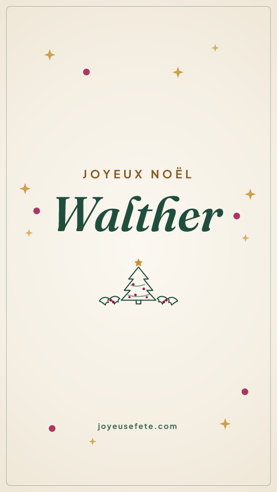 Image « Joyeux Noël Walther » au format story