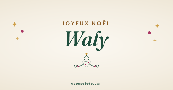Image « Joyeux Noël Waly » au format large