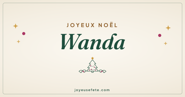 Image « Joyeux Noël Wanda » au format large