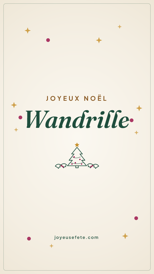 Image « Joyeux Noël Wandrille » au format story