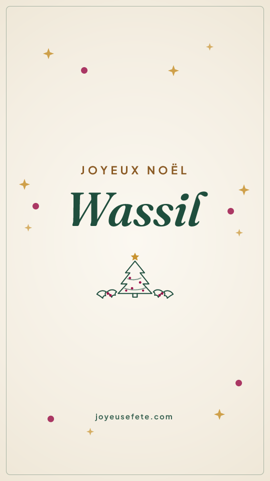 Image « Joyeux Noël Wassil » au format story