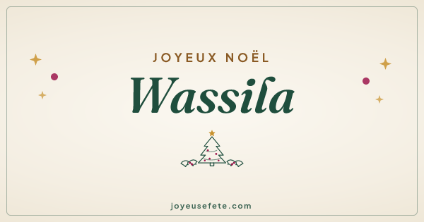 Image « Joyeux Noël Wassila » au format large
