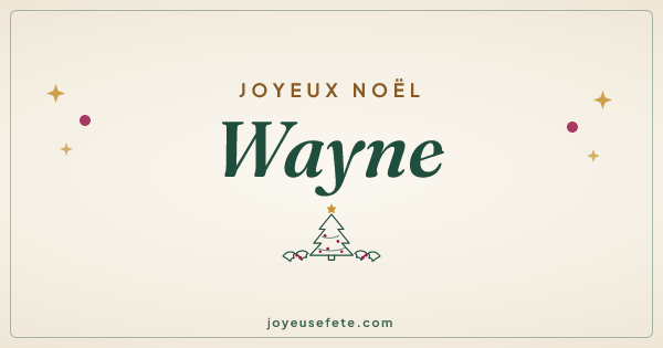 Image « Joyeux Noël Wayne » au format large