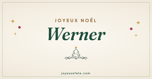 Image « Joyeux Noël Werner » au format large