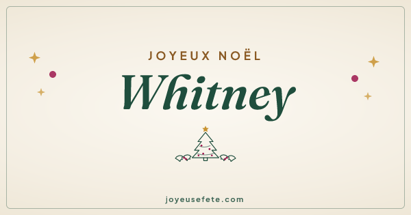 Image « Joyeux Noël Whitney » au format large