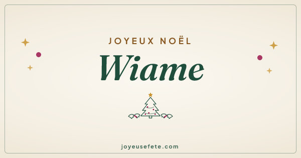 Image « Joyeux Noël Wiame » au format large