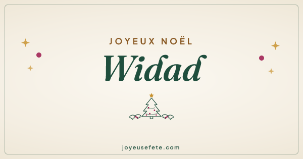 Image « Joyeux Noël Widad » au format large