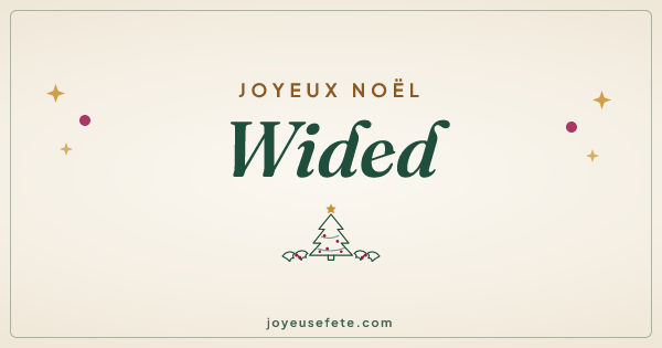 Image « Joyeux Noël Wided » au format large