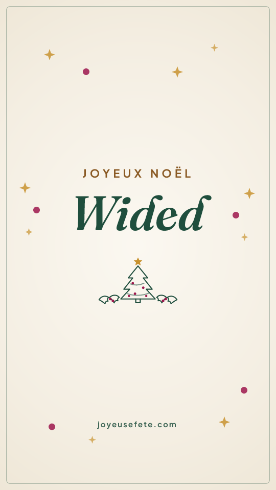 Image « Joyeux Noël Wided » au format story