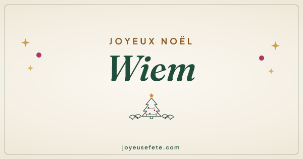 Image « Joyeux Noël Wiem » au format large