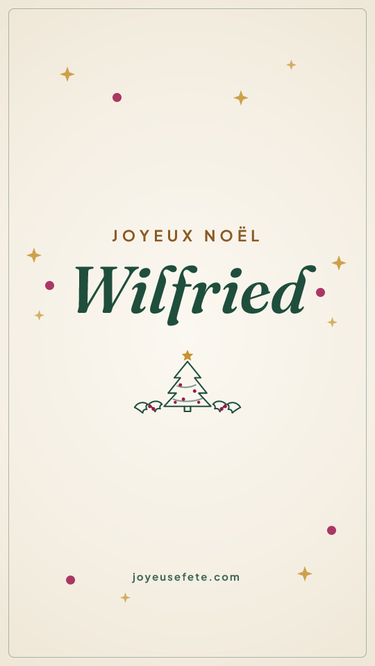Image « Joyeux Noël Wilfried » au format story