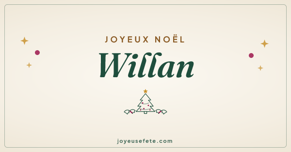 Image « Joyeux Noël Willan » au format large