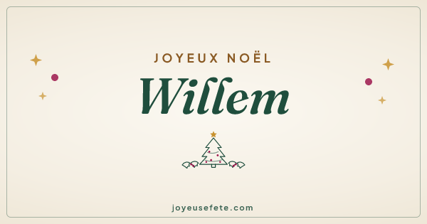 Image « Joyeux Noël Willem » au format large