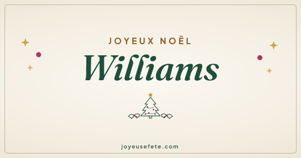 Image « Joyeux Noël Williams » au format large