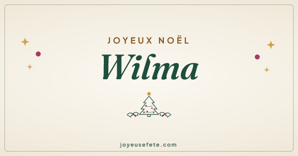 Image « Joyeux Noël Wilma » au format large