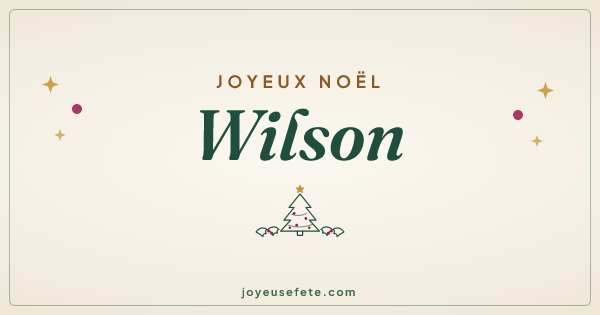 Image « Joyeux Noël Wilson » au format large