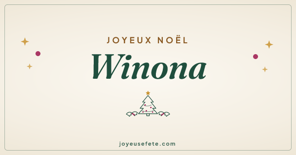 Image « Joyeux Noël Winona » au format large