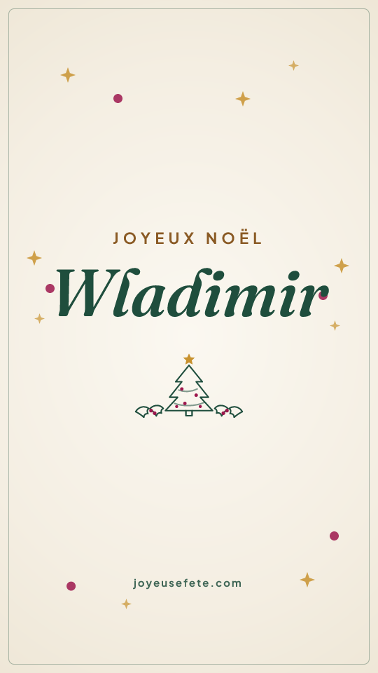 Image « Joyeux Noël Wladimir » au format story
