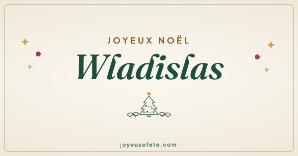 Image « Joyeux Noël Wladislas » au format large