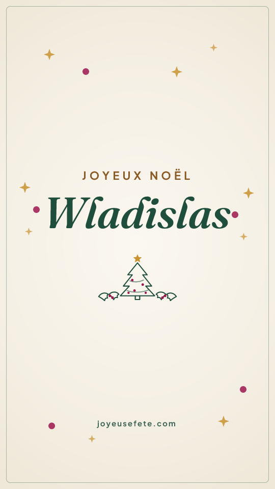 Image « Joyeux Noël Wladislas » au format story